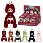 Colliegogo OPPS! Vinyl Plush Pendant Blind Box, 6PCs Mystery Figures Collectible Toys