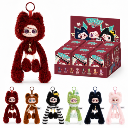 Colliegogo OPPS! Vinyl Plush Pendant Blind Box, 6PCs Mystery Figures Collectible Toys