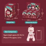 Colliegogo OPPS! Vinyl Plush Pendant Blind Box, 6PCs Mystery Figures Collectible Toys - Image 3
